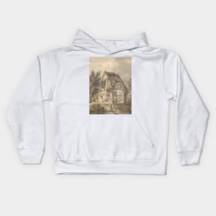Half Timbered and Thatched Shack by Thomas Hearne Kids Hoodie